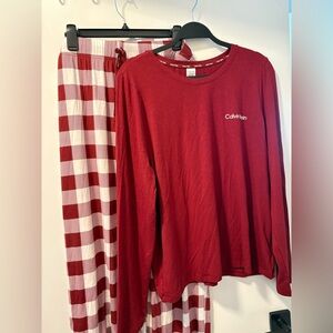 Super soft Calvin Klein Kids Red Pajama Set